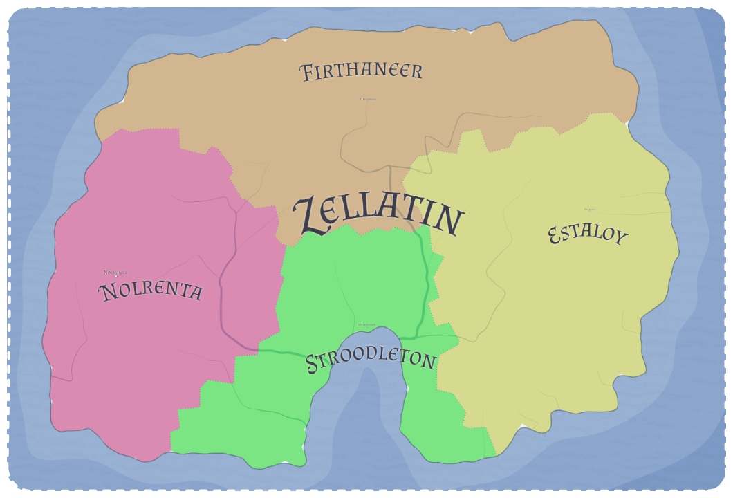 Zellatin Continental Map