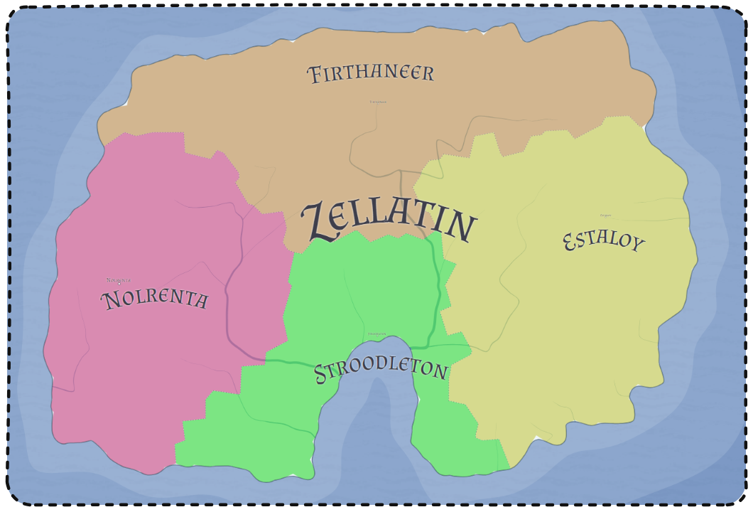 Zellatin Continental Map